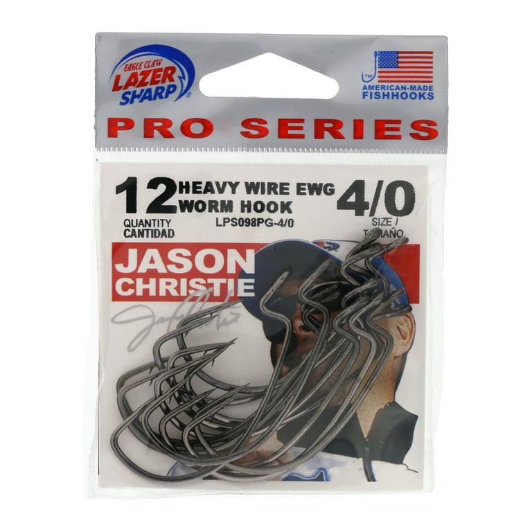 Lazer Sharp LPS098PG-4/0 Jason Christie Heavy Wire EWG Worm Hook