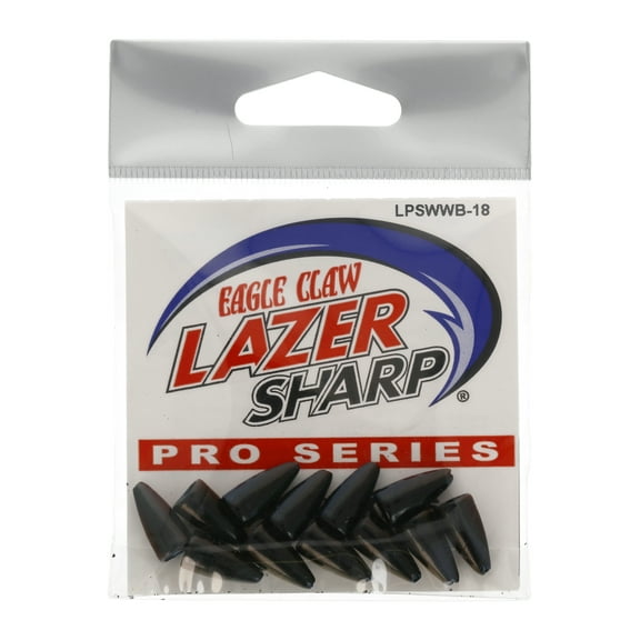 Lazer Sharp Pro Series Worm Weight Value Pack, Black, 1/8 oz.