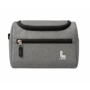 Lazer Hanging Toiletry Bag, 6L Water-Resistant Travel Organizer with Multiple Compartments, Grey