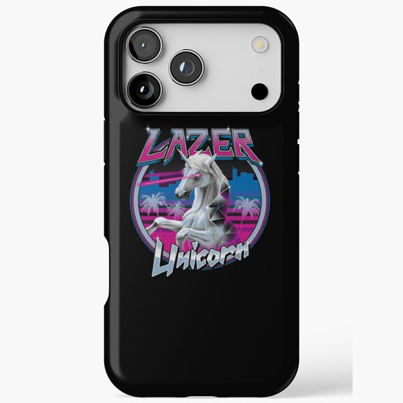 Lazer Unicorn Space Laser Art iPhone Case 17 11 12 13 14 15 16 Pro Max up to size 5XL