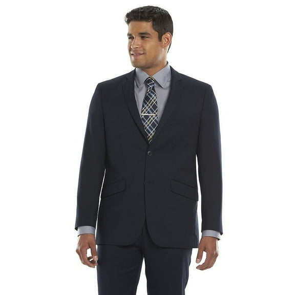 Lazetti 1602 Men's Modern-Fit Suit - Classic Navy - 46L