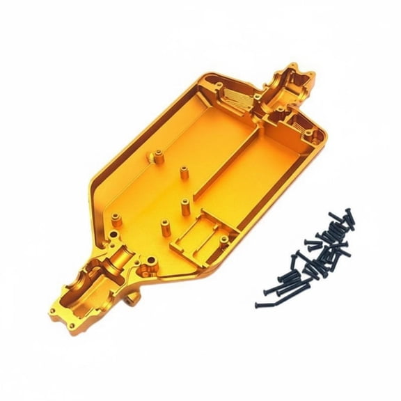 Lazsy 1/16 Scale RC Car Chassis Sandblasted Upgrade Component