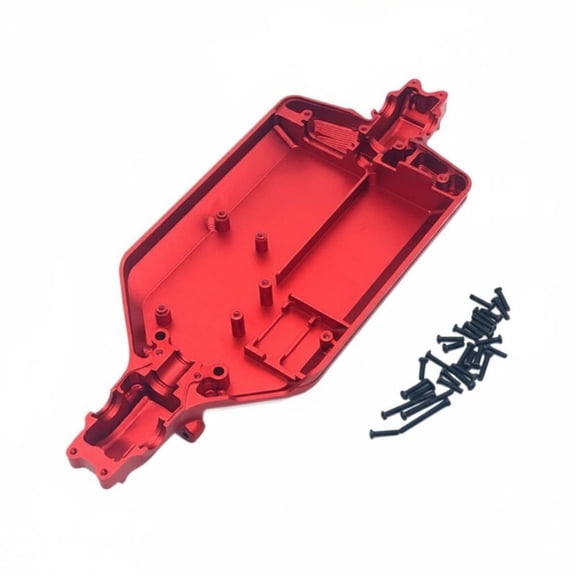 Lazsy 1/16 Scale RC Car Chassis Sandblasted Upgrade Component