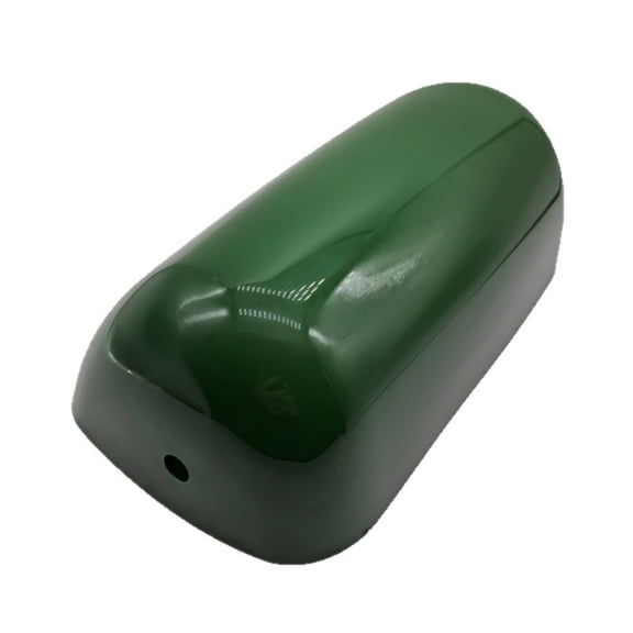 Lazsy 1 Unit Plastic Translucent Banker Lamp Shade Rectangular Retro Green Lampshade with Mounting Hole for Work Desk Reading Light Replacement