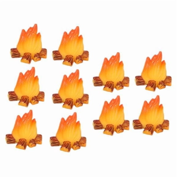 Lazsy 10 Miniature Campfires, Artificial Fires, Garden Models, Outdoor Accessories for
