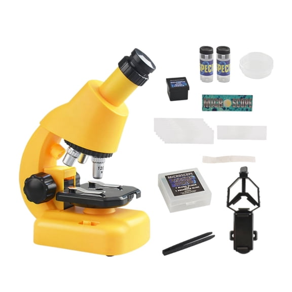 Lazsy 1200x Observation Tool Science Education Optical Observation Tool Set Adjustable Focus Science Labs Starter Kit for Students, Classroom, Home Study