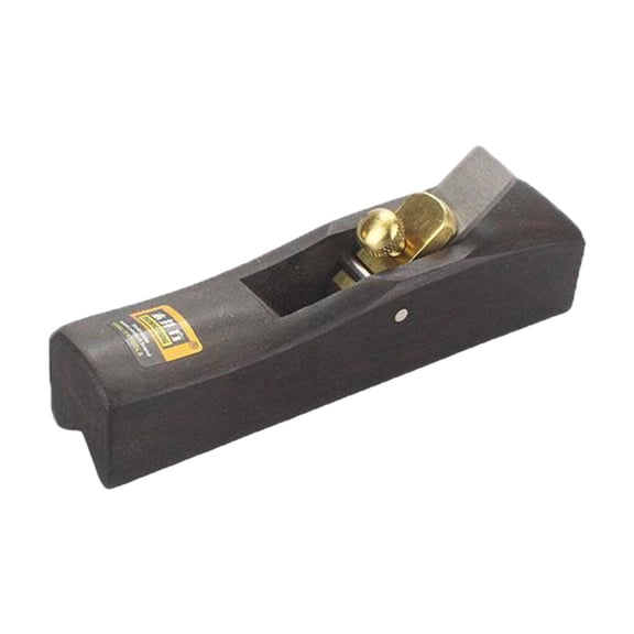 Lazsy 1pc Ebony Mini Hand Planer Arc Bottom Edge Corner Plane Grooving Carpenter Tools