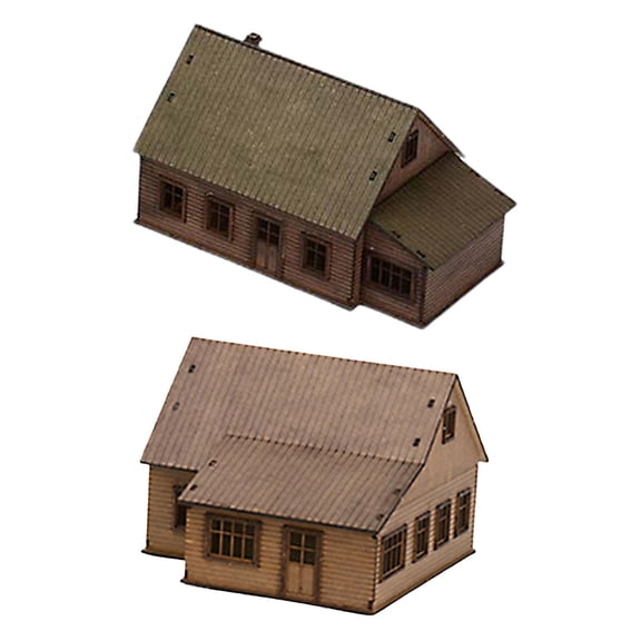 Lazsy 1x1/72 Wooden Building Model Kits Architecture Scenes Puzzles Architecture Scene