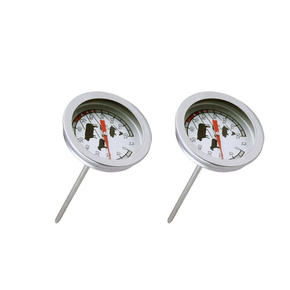 Lazsy 2 PCS Instant Read Big Dial Thermometer for Coffee Drinks,Chocolate Milk Foam,