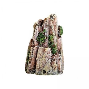 Lazsy 2 Pack Mini Rockery Mountain Figurines Resin Ornaments Decor Accessories with Realistic Details Resin Build Suitable for Aquariums Bonsai Micr
