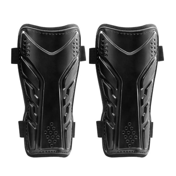 Lazsy 2 Pieces Double Strap Leg Protectors Anti-Collision Soccer Leg Guards with Straps Hook and Loop Closure EVA Shin Guards for Matches, Training