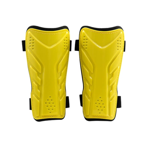 Lazsy 2 Pieces Double Strap Leg Protectors Anti-Collision Soccer Leg Guards with Straps Hook and Loop Closure EVA Shin Guards for Matches, Training