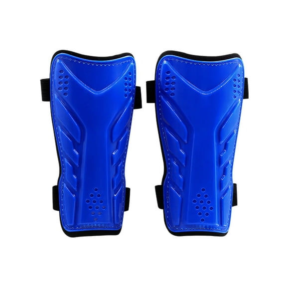 Lazsy 2 Pieces Double Strap Leg Protectors Anti-Collision Soccer Leg Guards with Straps Hook and Loop Closure EVA Shin Guards for Matches, Training