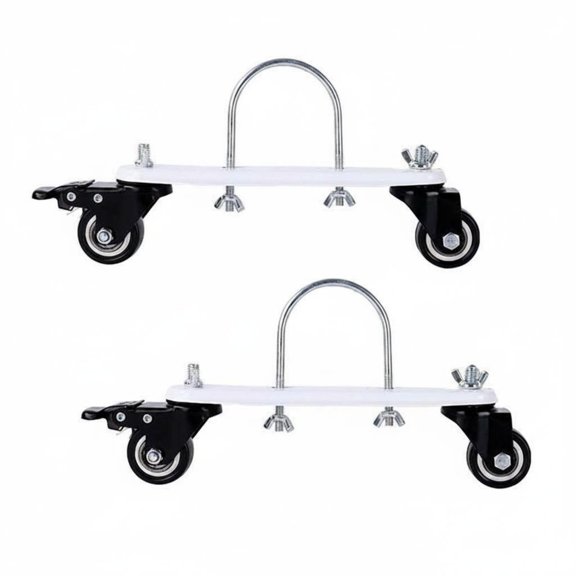 Lazsy 2 Sets radiators Caster Wheels Strong Load Capacity Oil Heater Wheel Base Full-Rotation Swivel Casters Heater Support Bracket Wheels