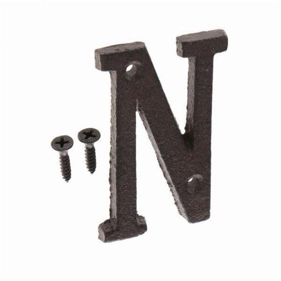Lazsy 2X Cast Iron Letter N DIY Door Hanger Letter Label Wall Decor Home
