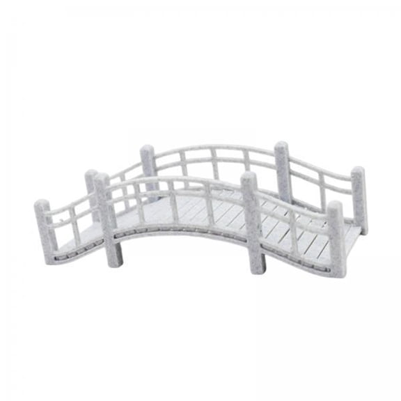 Lazsy 2x1/12 Miniature Bridge Figurine for Display Prop Micro Landscape Bonsai House 8x3x2.4cm 2 Pcs