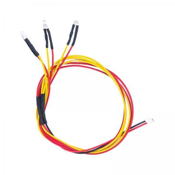 Lazsy 2xRC Car Side Rear Light Group Kit 37mm for WPL D42 1/10 RC Car Replaces Parts