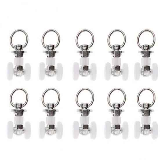 Lazsy 3 Packs Curtain Track Glider Curtain Rail Runner Curtain Glider Hooks Curtain Track Roller With Easy Slide Gliding Runner Sturdy Aluminum Alloy