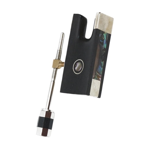 Lazsy 4/4 Violin Bow Frog DIY Violin Bow Making Ebony High Performance Decoration with