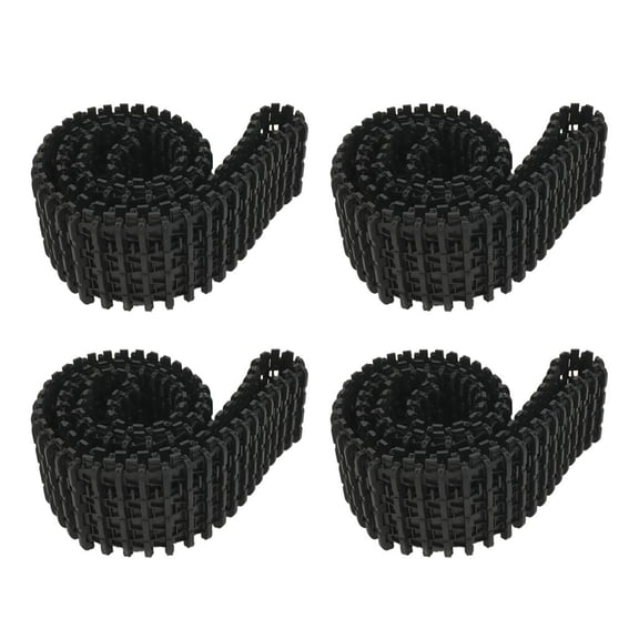 Lazsy 4Pcs 78cm Plastic Tank Track Chain Removable for RC Model Chassis Robot Parts