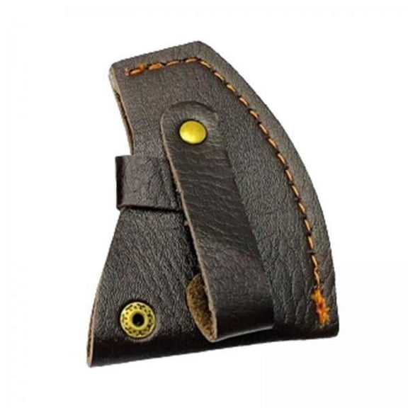 Lazsy 4x Axe Head Sheath Axe Sleeve Protective Case PU Leather Hardware Wear Resistant Camping Protector Tool Practical Axe Protector 4 Pcs