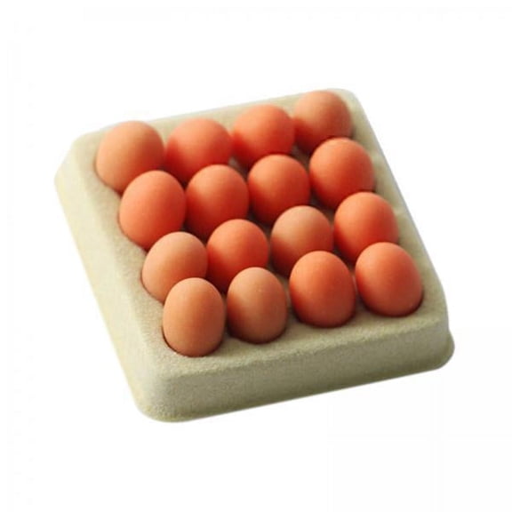 Lazsy 5x1:6 Dollhouse Miniature Eggs Kitchen Accessories for Dining Room Orange