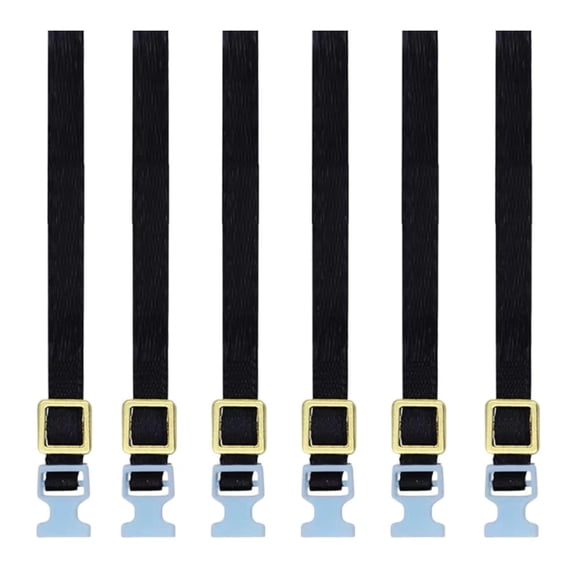 Lazsy 6 Pieces Luggage Rope Roof Rack Tie Down Strap Black 1/10 Replacement Sturdy for Blue