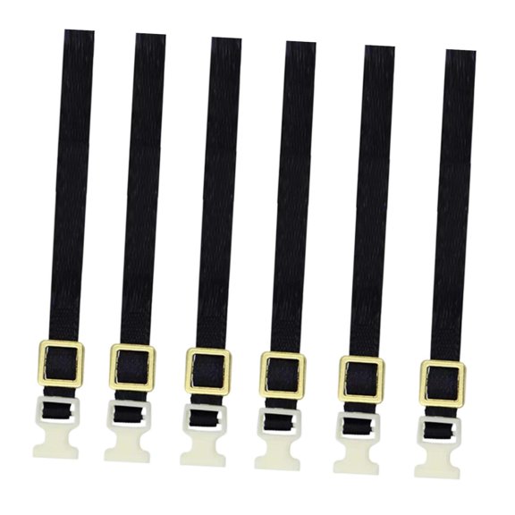 Lazsy 6 Pieces Luggage Rope Roof Rack Tie Down Strap Black 1/10 Replacement Sturdy for Yellow