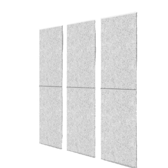 Lazsy 6 Pieces Sound-Absorbing Wall Panel Reverb Control Rectangular Acoustic Panel Easy to Install Room Decoration