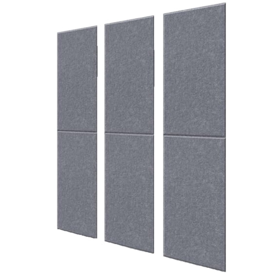 Lazsy 6 Pieces Sound-Absorbing Wall Panel Reverb Control Rectangular Acoustic Panel Easy to Install Room Decoration