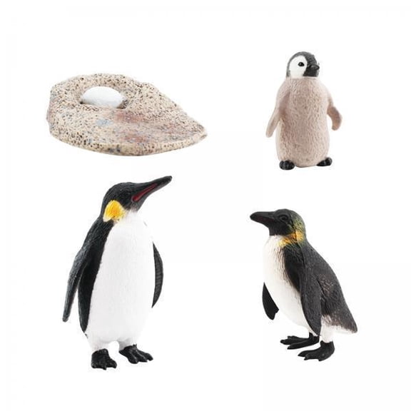 Lazsy 6xPenguin Life Cycle Model Animals Cognitive Playset for Teaching Materials Style B