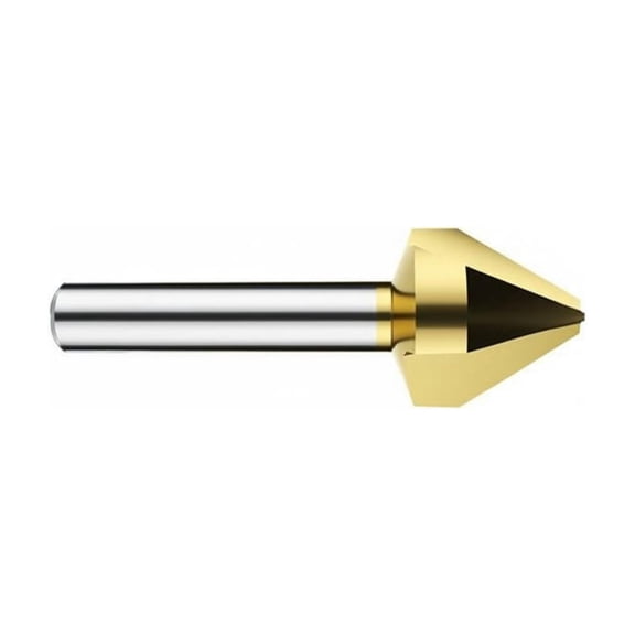 Lazsy 90 Degree Countersink Boring Tool Metal-Coated Deburring Chamfer Cutter Sharp Cutting Power Tool Accessory for Woodworkers, Machine Shops