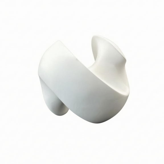 Lazsy Abstract Sculpture Modern Art Tabletop Ornament Geometric Twist Shape with Balanced Irregular Design Suitable for Home Living Room Study 180x180x180mm