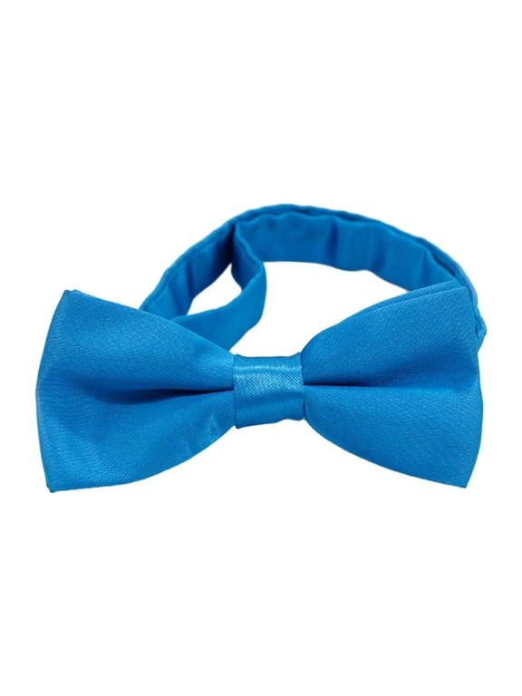 Adjustable Bow Ties Boys Neck Bowties Children Novelty Pre Tied Bow Tie Kids Bow Light Blue