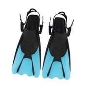 Lazsy Adjustable Strap Diving Fins Open Heel Flippers Professional Swim Fins for Adult S