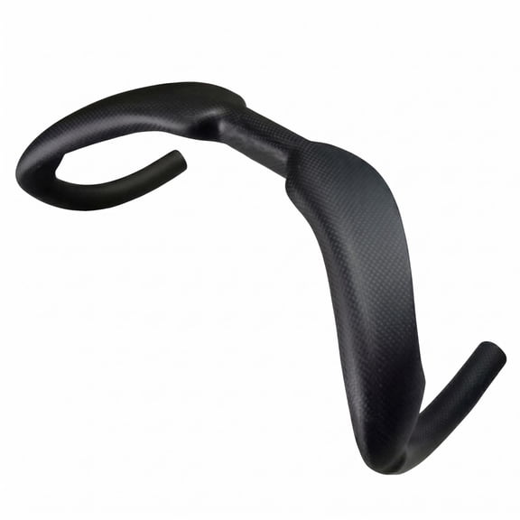 Lazsy Aerodynamic Handlebar Lightweight Carbon Fiber Drop Bar Ergonomic Road Cycle-Drop Handlebar for Racers, Riders, Competition, Training, 330MM+3K Matte