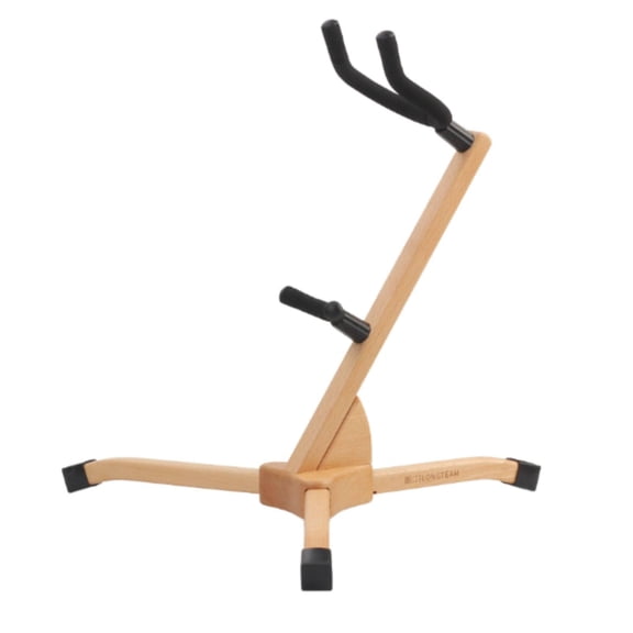 Lazsy Alto Tenor Sax Stand Furniture-Like Design Tenor Sax Stand Stable Music Accessory for Instrumentalists, Stage, Studio