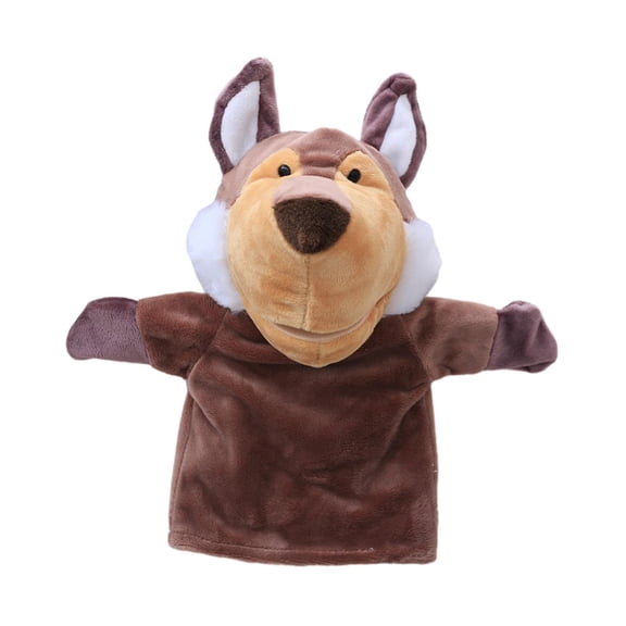 Lazsy Animal Hand Puppets Kids Toys Gift Stuffed Animal Toy Glove Puppet for Playdates Wolf