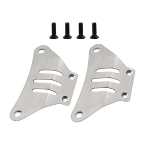 Lazsy Armor Front and Rear Guard Boards Upgrade Kit Protective Accessory for 1/10 TT02