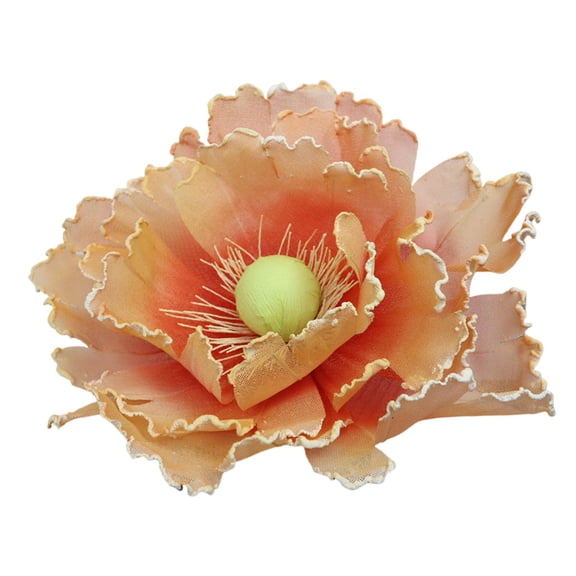 Lazsy Artificial Flower Head, Fake Flower Imitation Flower Modern Floral Head for DIY orange 50cm