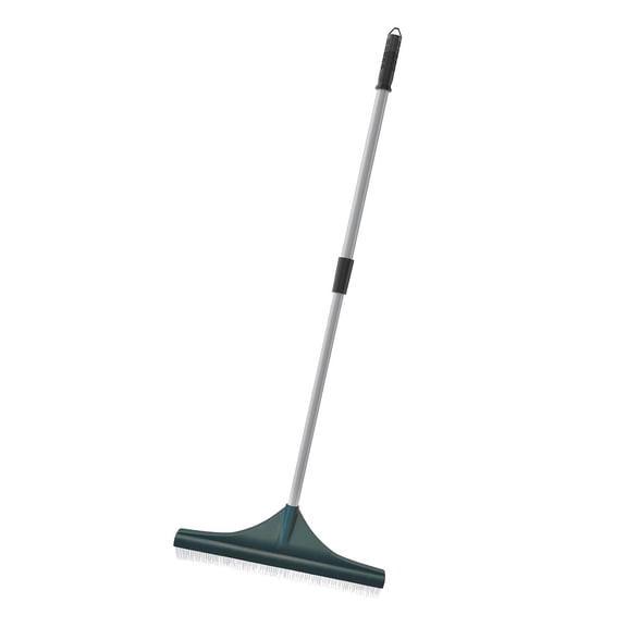 Lazsy Artificial Turf Rake Adjustable Handle Hand Tool Grass Brush Turf Brush for Lawn