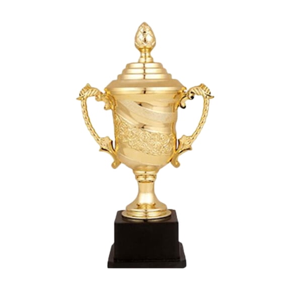 Lazsy Award Trophy Large Trophy Cup Award Prize Teamwork Award Gold Award with Classic 18.5cm
