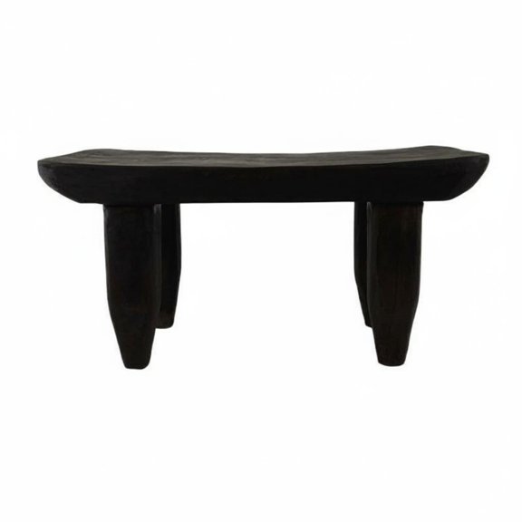 Lazsy Backless Wooden Stool Decorative Piece Rustic Wood Stool Handcrafted Primitive design Footstool for Photographers, Designers, Studio, Bedroom, Entryway