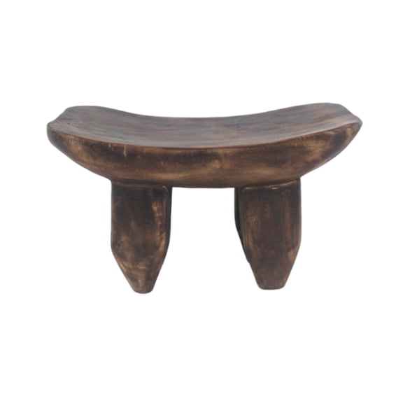 Lazsy Backless Wooden Stool Decorative Piece Rustic Wood Stool Handcrafted Primitive design Footstool for Photographers, Designers, Studio, Bedroom, Entryway