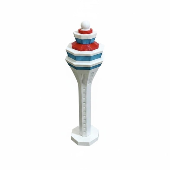 Lazsy Beijing Airport Structure Model Fine Workmanship Airport Control Structure Model Detailed Textures Collectible Display for Collectors