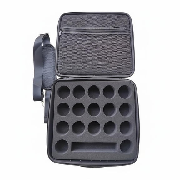 Lazsy Billiard Ball Case Foam Lined Pool Balls  Storage Case Adjustable Shoulder Strap, 17-hole