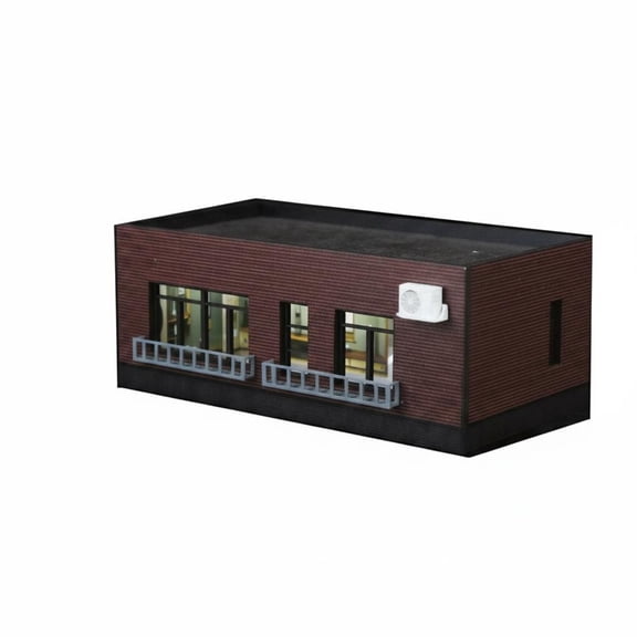 Lazsy Building Diorama Model Detailed Textured Walls 1:64 Scale Display for Adult Collectors and Modelers