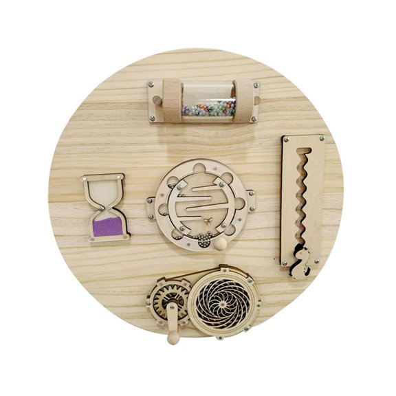 Lazsy Busy Board Accessories Wooden Sensory Toy Parent Child Interactive Teaching Aids