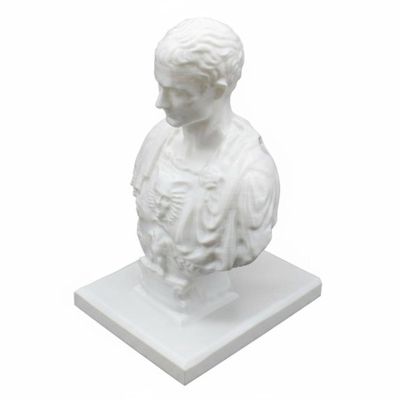 Lazsy Caesar Bust Pen Holder Historical Ancient Ruler Caesar Pencil Holder Desktop Decoration Tabletop Decor for Office
