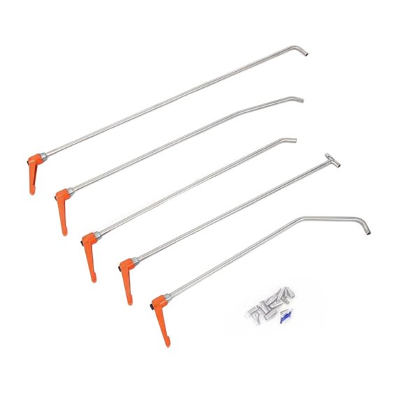 Lazsy Car Body Repair Tool Kit Interchangeable Tips Adjustable Handle Indentation Puller Rods Easy to Operate Metal Reshaping Repair Rod Set for Garage, Car Dent Repair SET